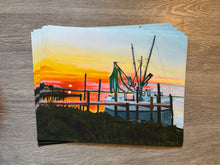 Load image into Gallery viewer, ”Davis Shore Sunrise” Print, Flat Unstretched Canvas