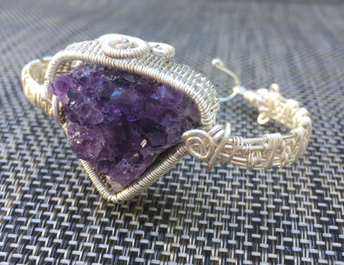 Amethyst Silverplated Bracelet