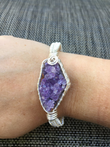 Amethyst Silverplated Bracelet