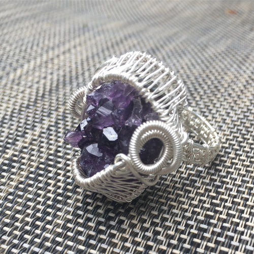 Amethyst Geode Ring