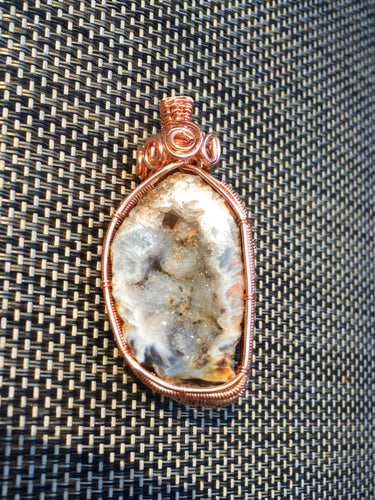 Geode Copper Pendant