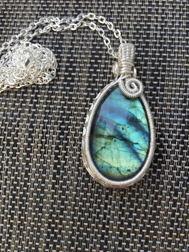 Labradorite Silverplated Necklace