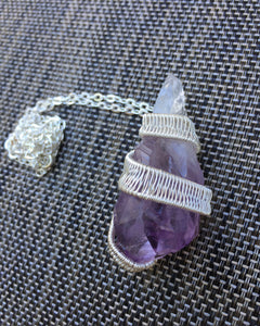Amethyst Silverplated Necklace